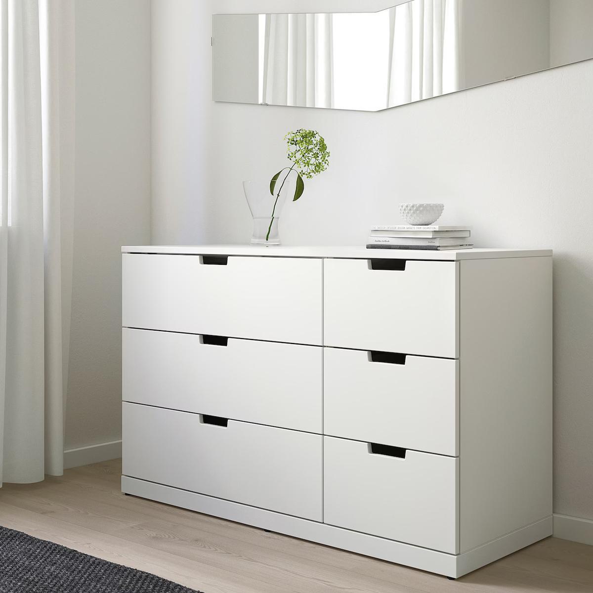 Комод Нордли 17 white ИКЕА (IKEA) изображение товара