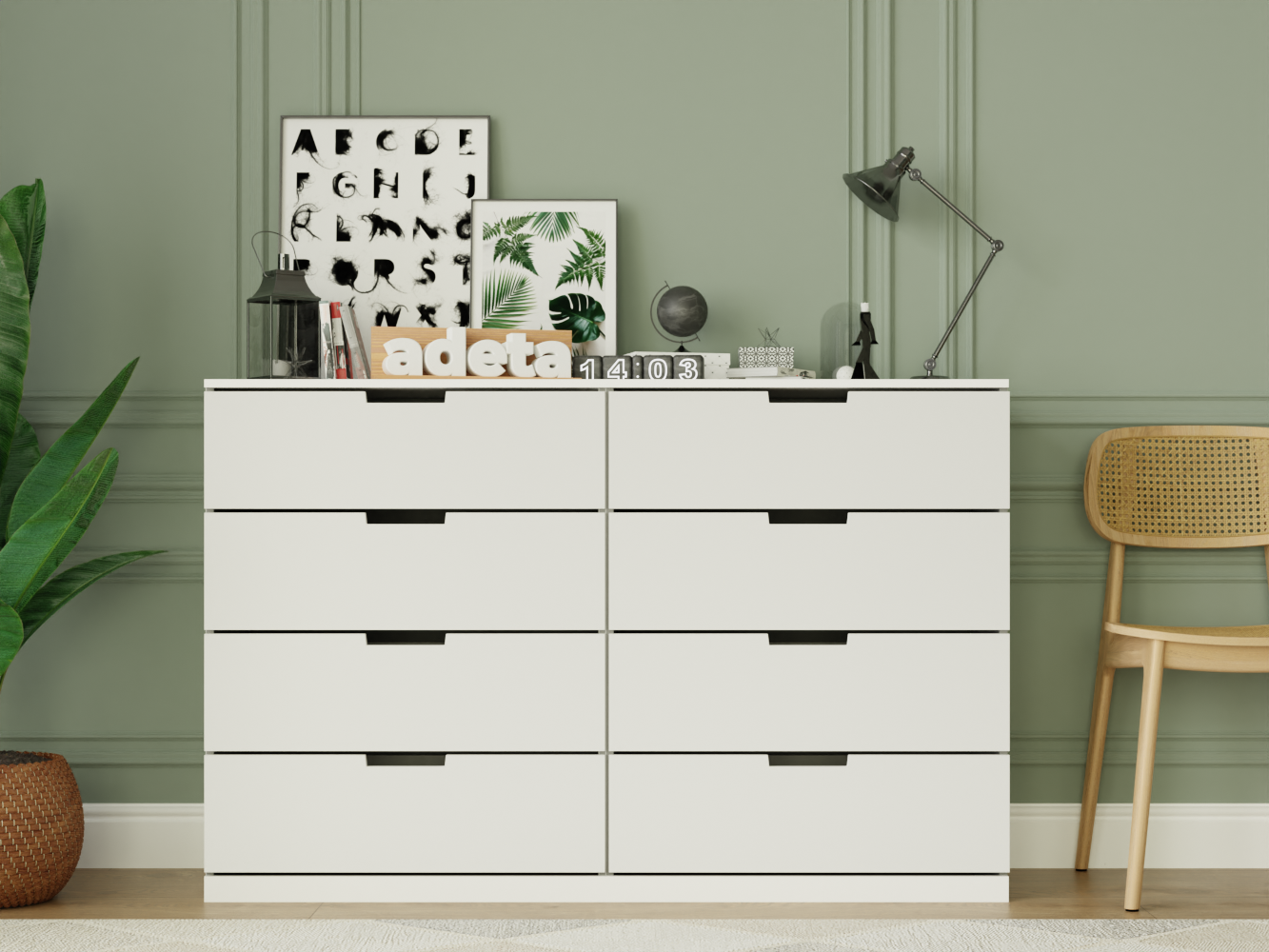 Комод Нордли 13 white ИКЕА (IKEA) изображение товара