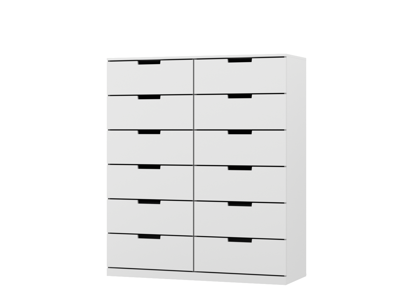 Комод Нордли 16 white ИКЕА (IKEA) изображение товара