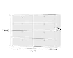 Изображение товара Комод Каллакс 17 white ИКЕА (IKEA) на сайте adeta.ru